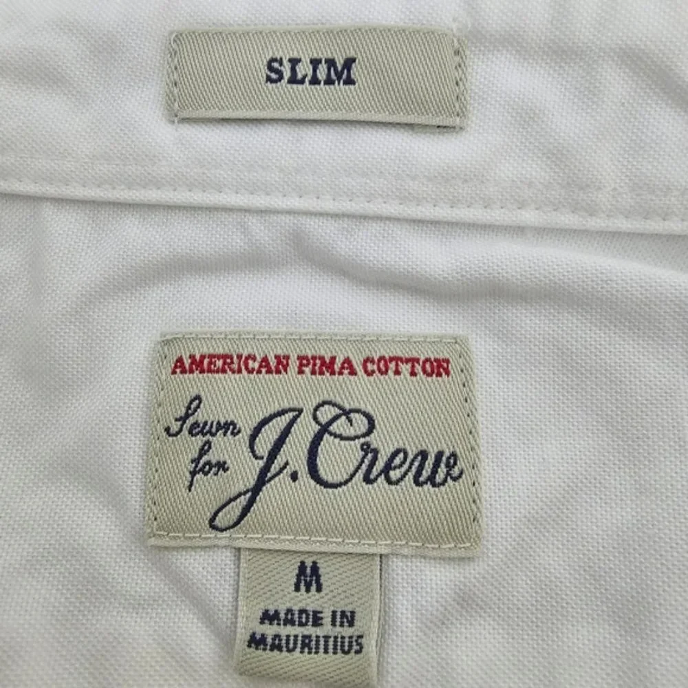NWT J. Crew Men's White Button-Up Dress Shirt